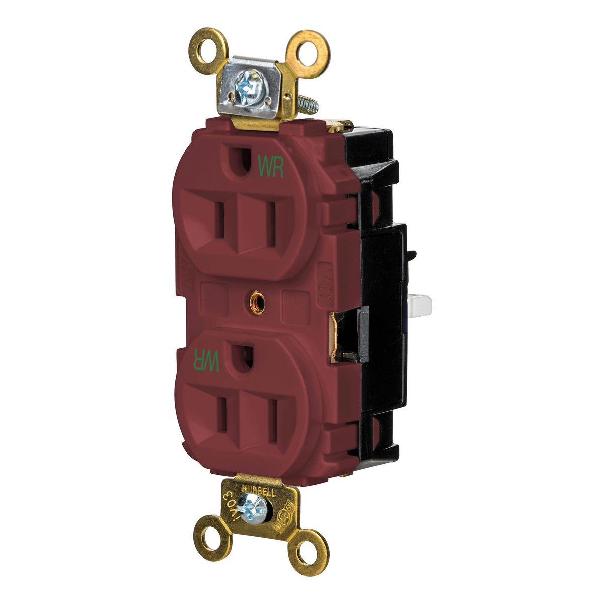 Hubbell Wiring Device-Kellems HBL5262STRWR Straight Blade Receptacles