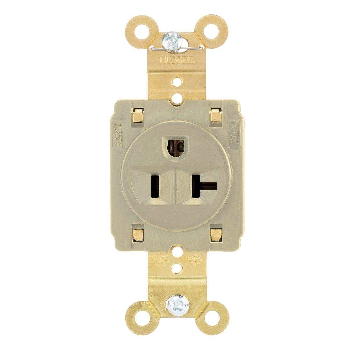 Hubbell Wiring Device-Kellems HBL5361STI Straight Blade Receptacles