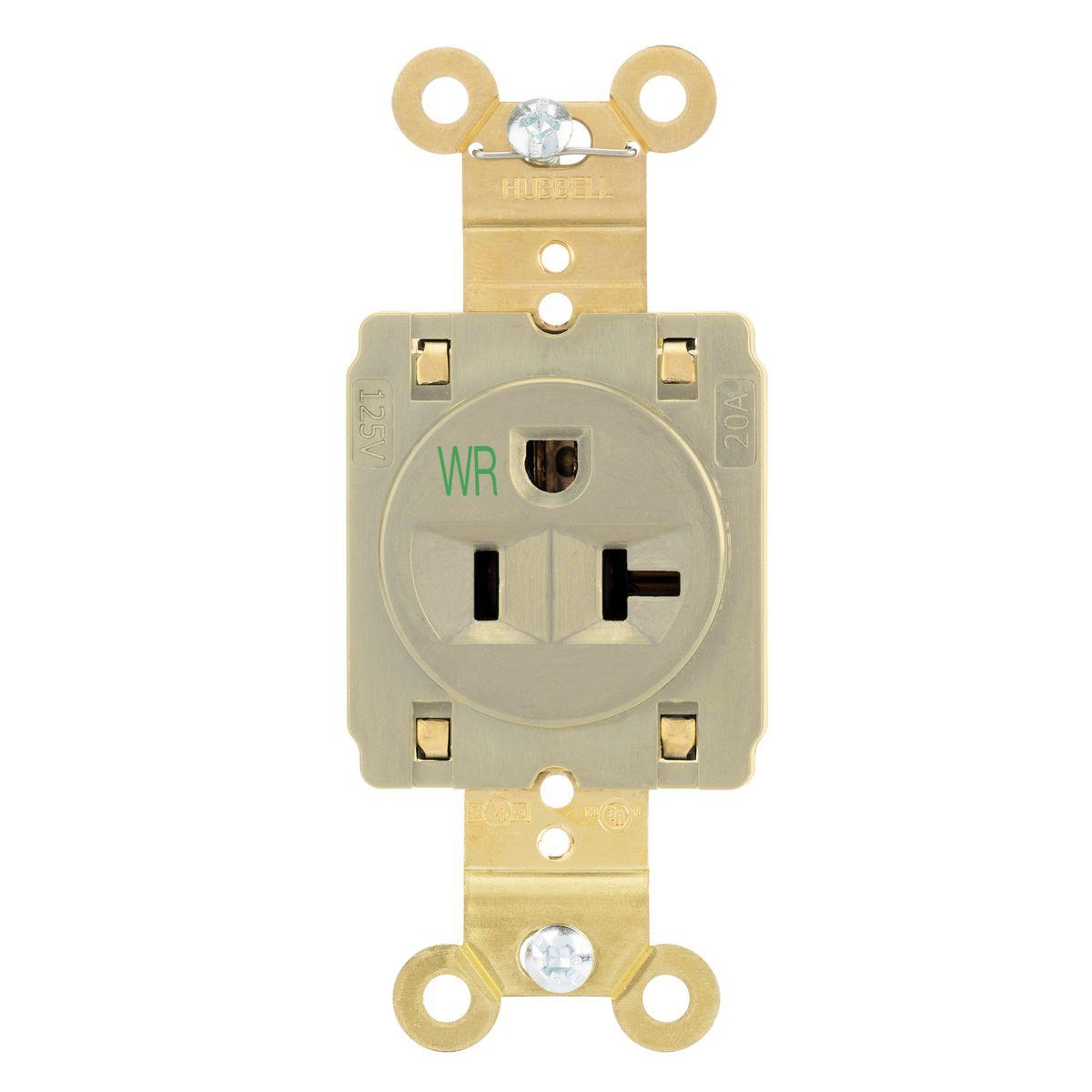 Hubbell Wiring Device-Kellems HBL5361STIWR Straight Blade Receptacles
