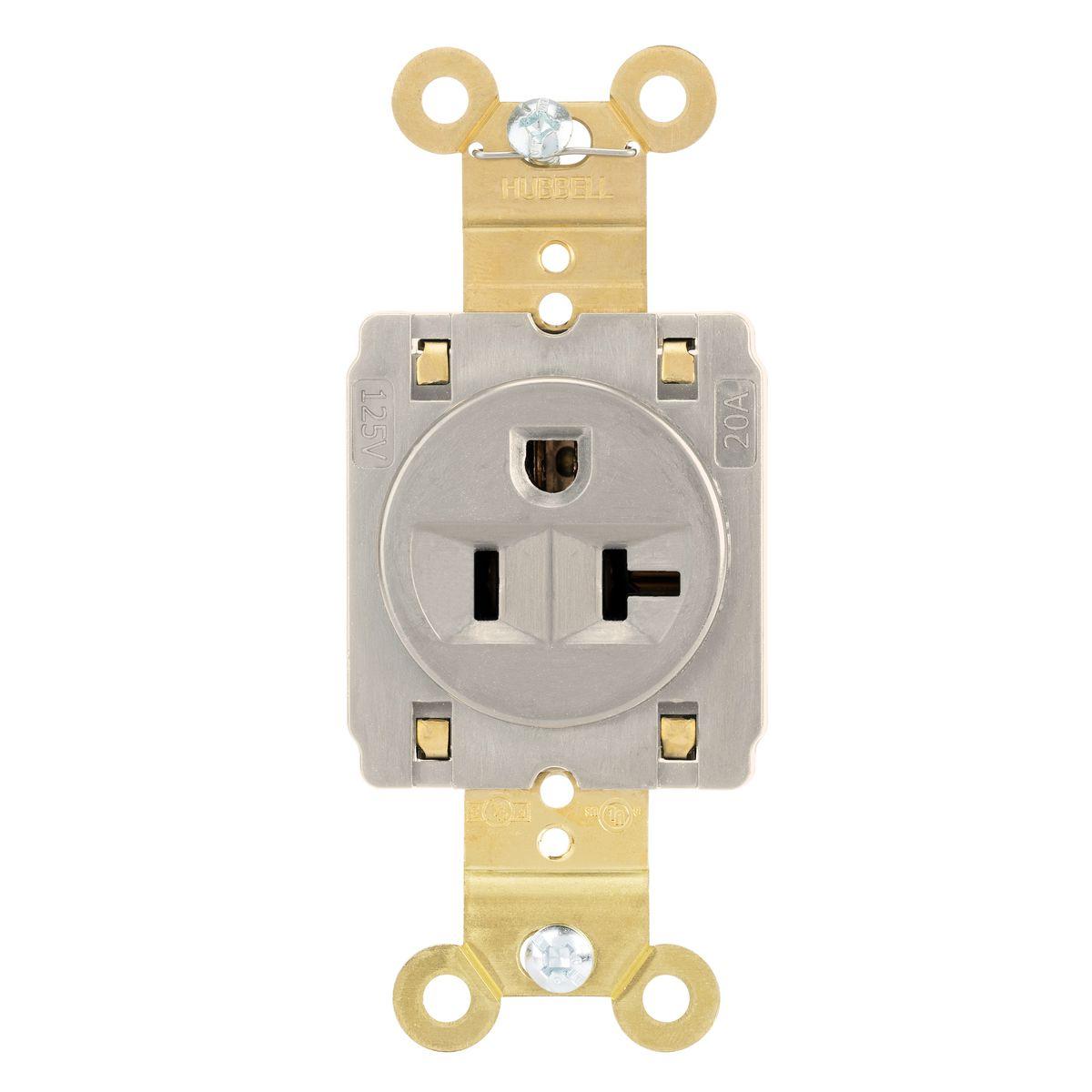 Hubbell Wiring Device-Kellems HBL5361STLA Straight Blade Receptacles