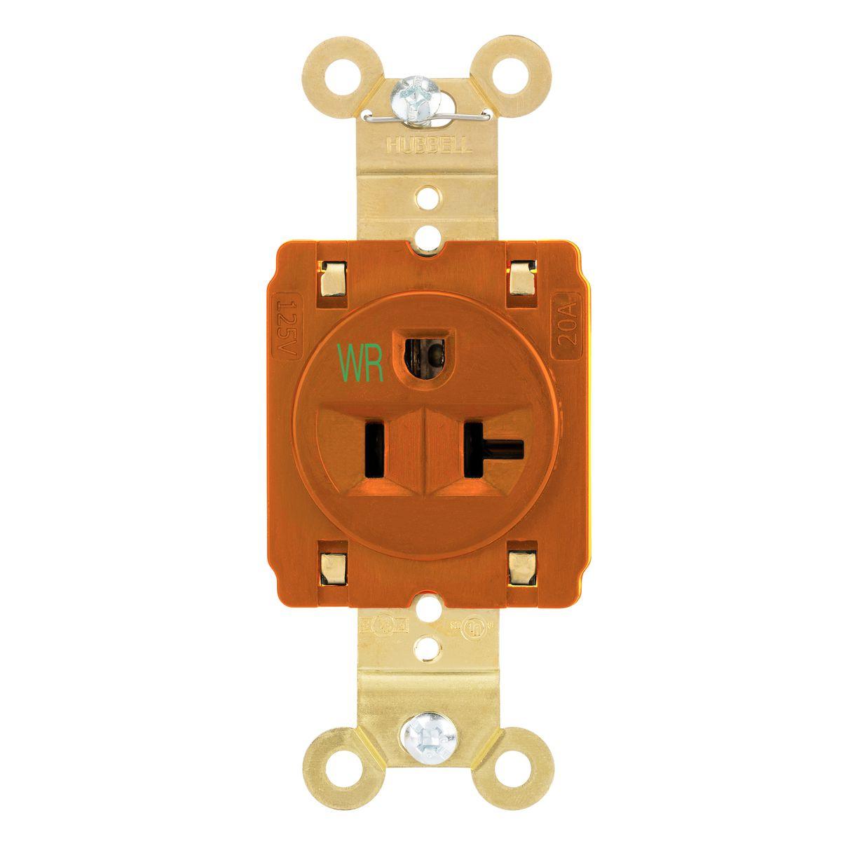Hubbell Wiring Device-Kellems HBL5361STOWR Straight Blade Receptacles
