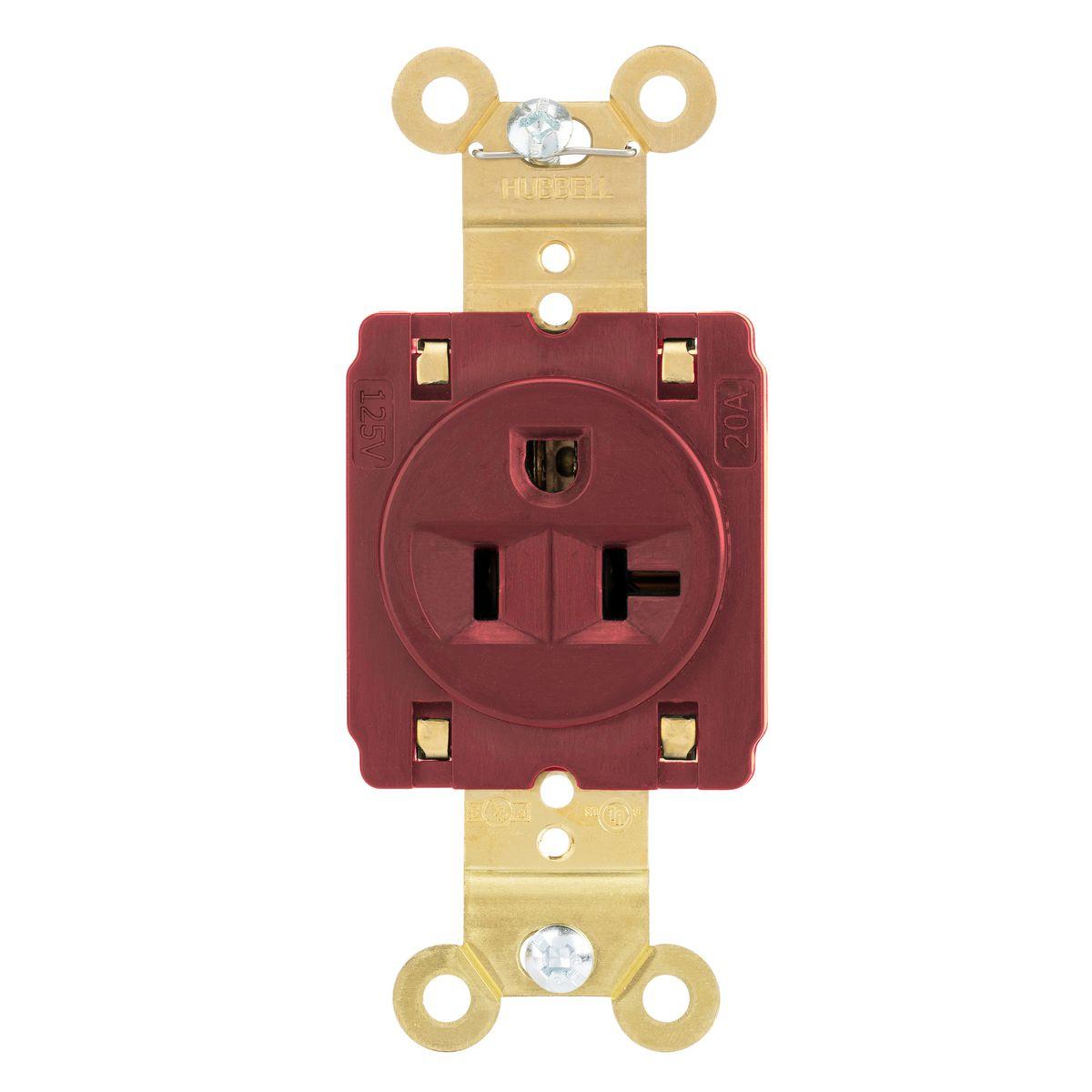 Hubbell Wiring Device-Kellems HBL5361STR Straight Blade Receptacles