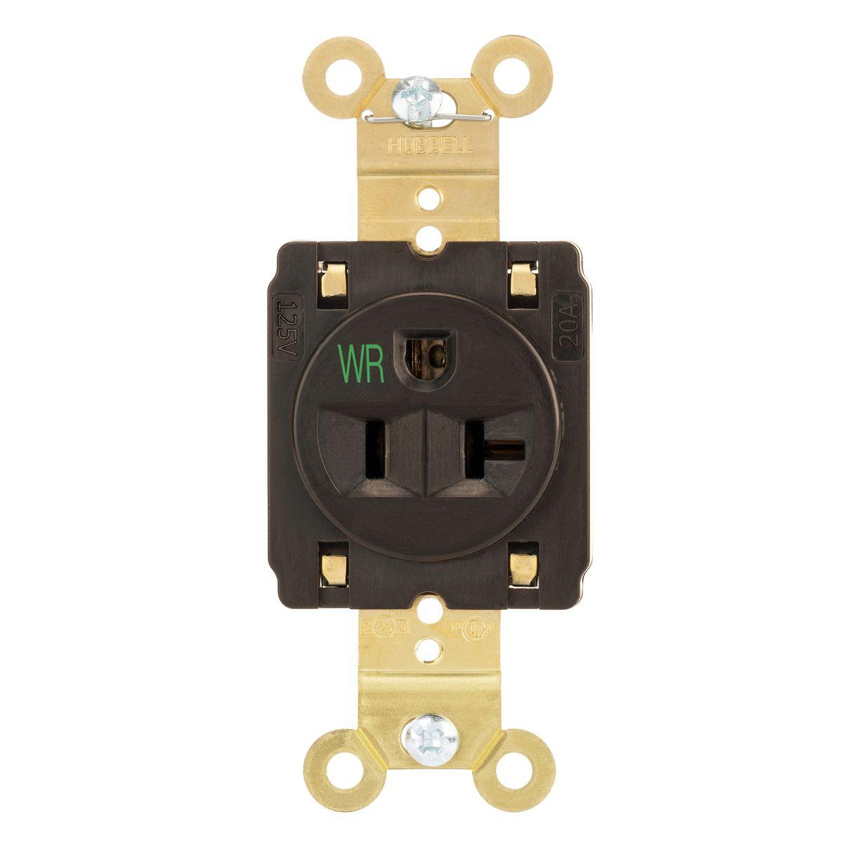Hubbell Wiring Device-Kellems HBL5361STWR Straight Blade Receptacles