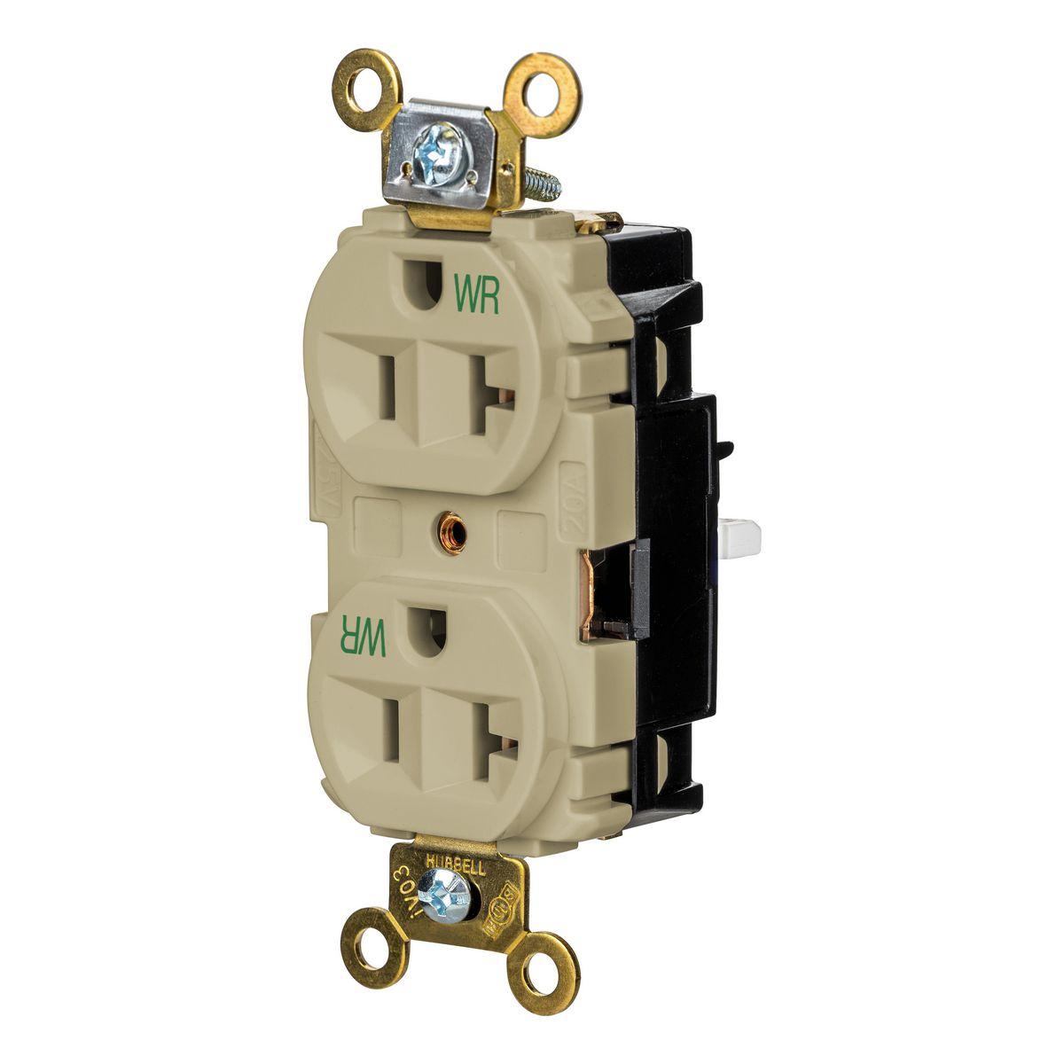Hubbell Wiring Device-Kellems HBL5362STIWR Straight Blade Receptacles