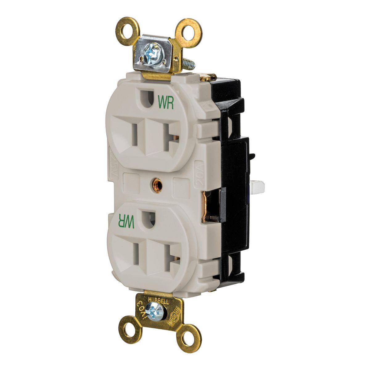Hubbell Wiring Device-Kellems HBL5362STLAWR Straight Blade Receptacles