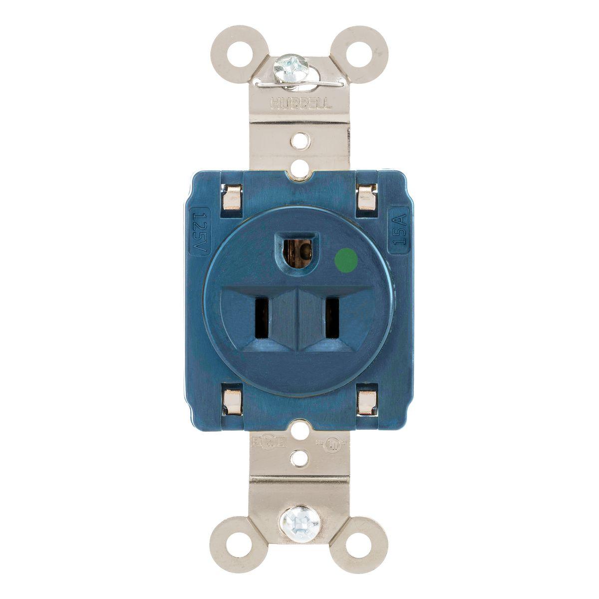 Hubbell Wiring Device-Kellems HBL8210STBL Straight Blade Receptacles