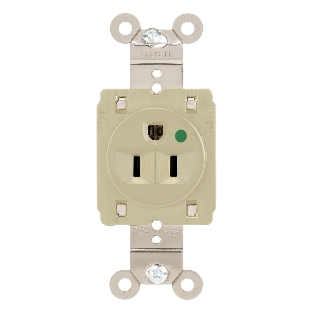 Hubbell Wiring Device-Kellems HBL8210STI Straight Blade Receptacles
