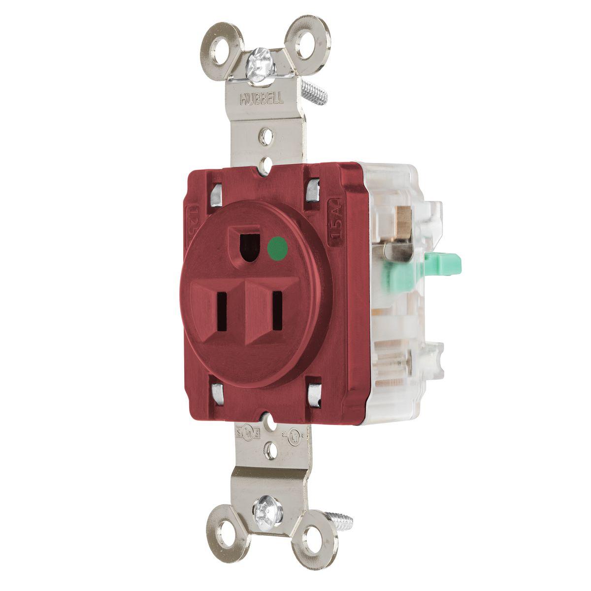 Hubbell Wiring Device-Kellems HBL8210STR Straight Blade Receptacles