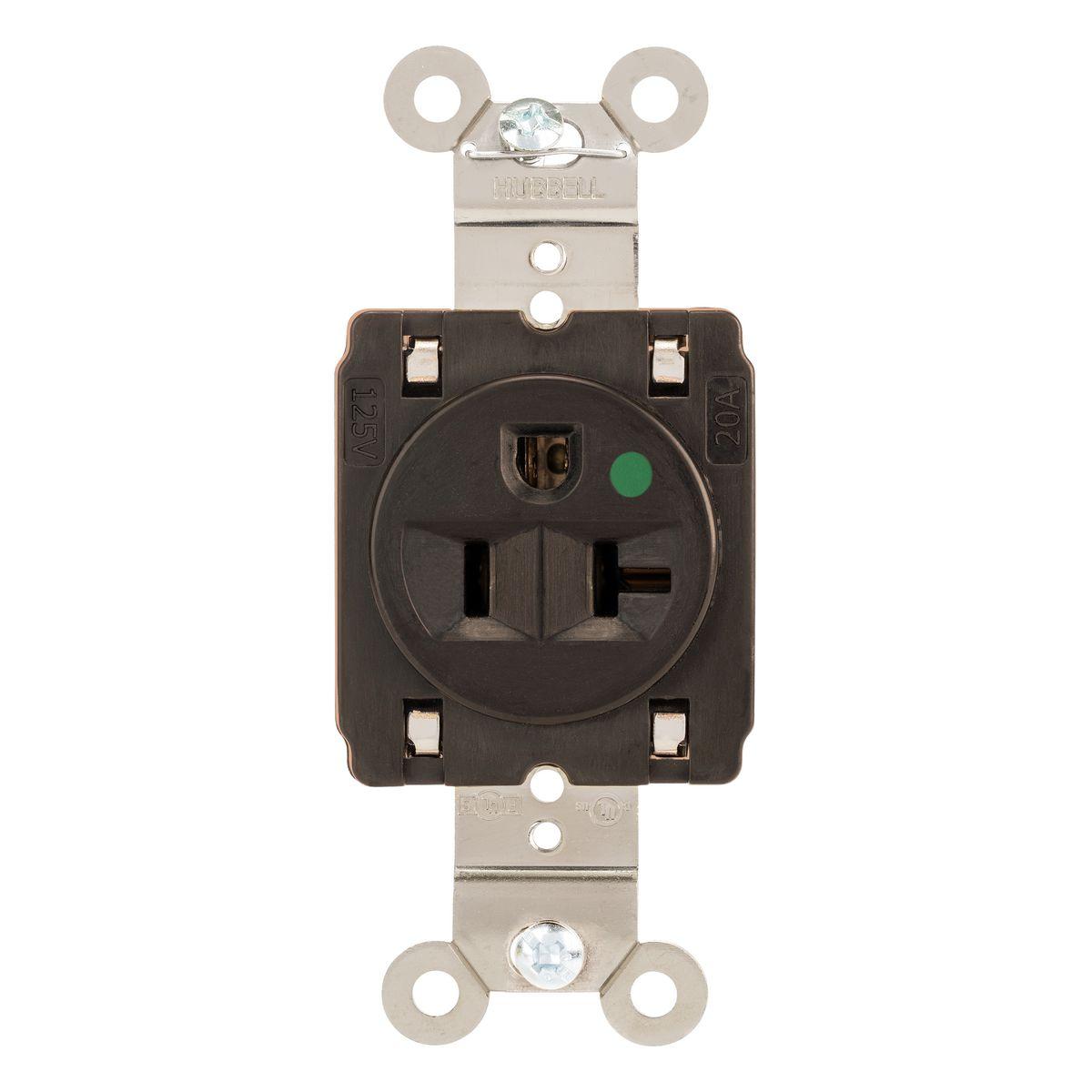 Hubbell Wiring Device-Kellems HBL8310ST Straight Blade Receptacles