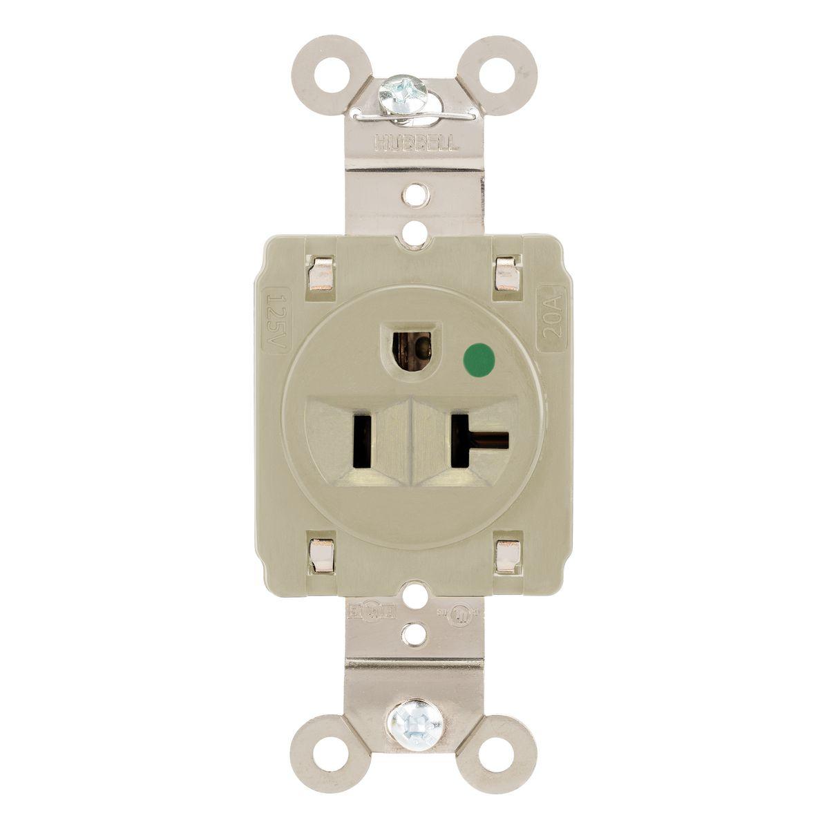 Hubbell Wiring Device-Kellems HBL8310STI Straight Blade Receptacles