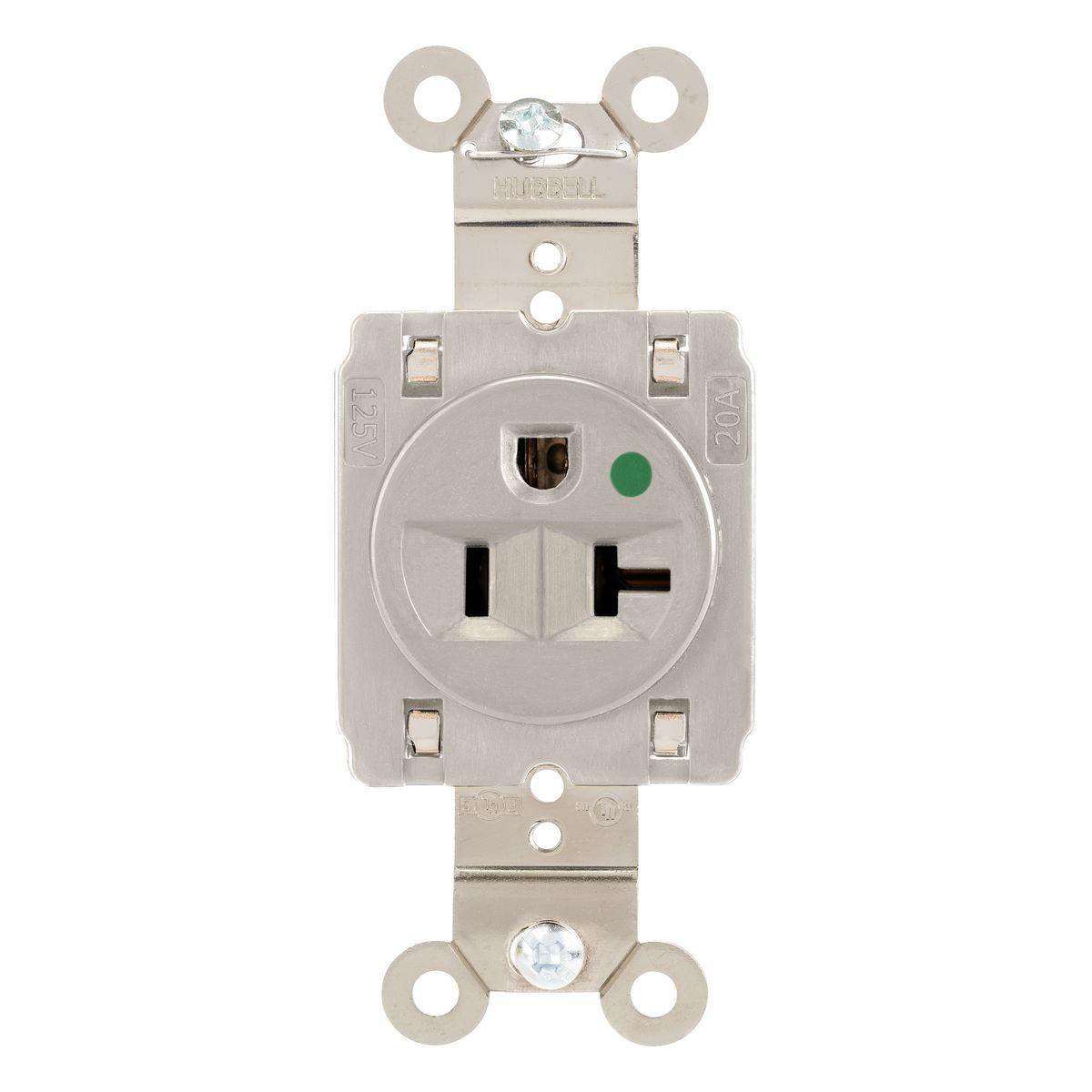 Hubbell Wiring Device-Kellems HBL8310STLA Straight Blade Receptacles