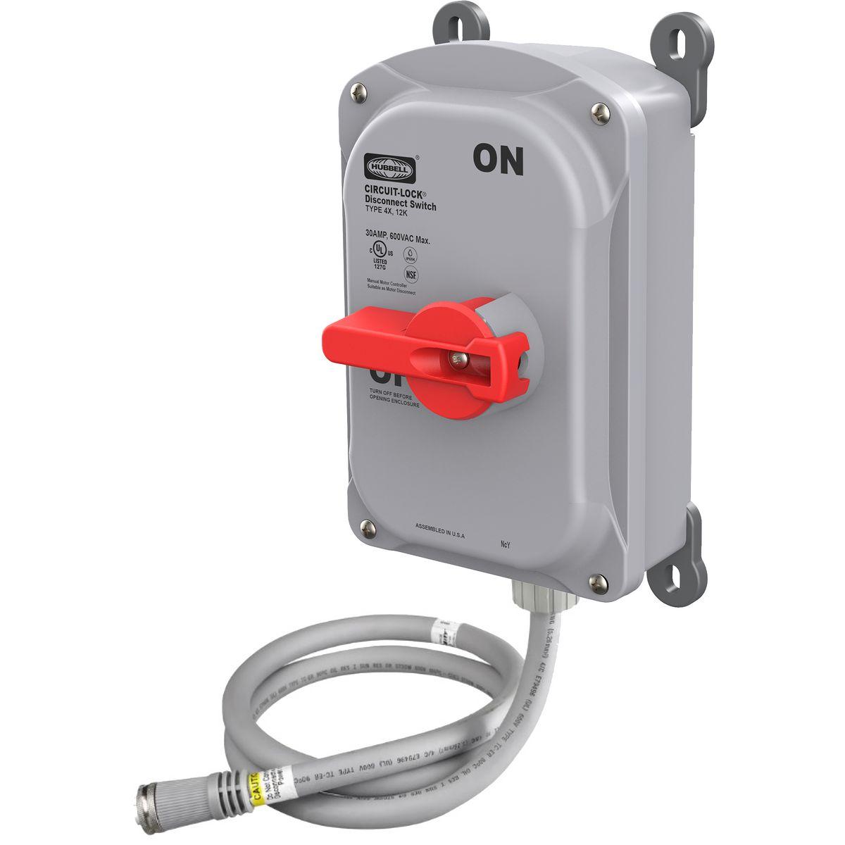 Hubbell Wiring Device-Kellems HBLDS30MQ5 Enclosed Rotary Disconnects