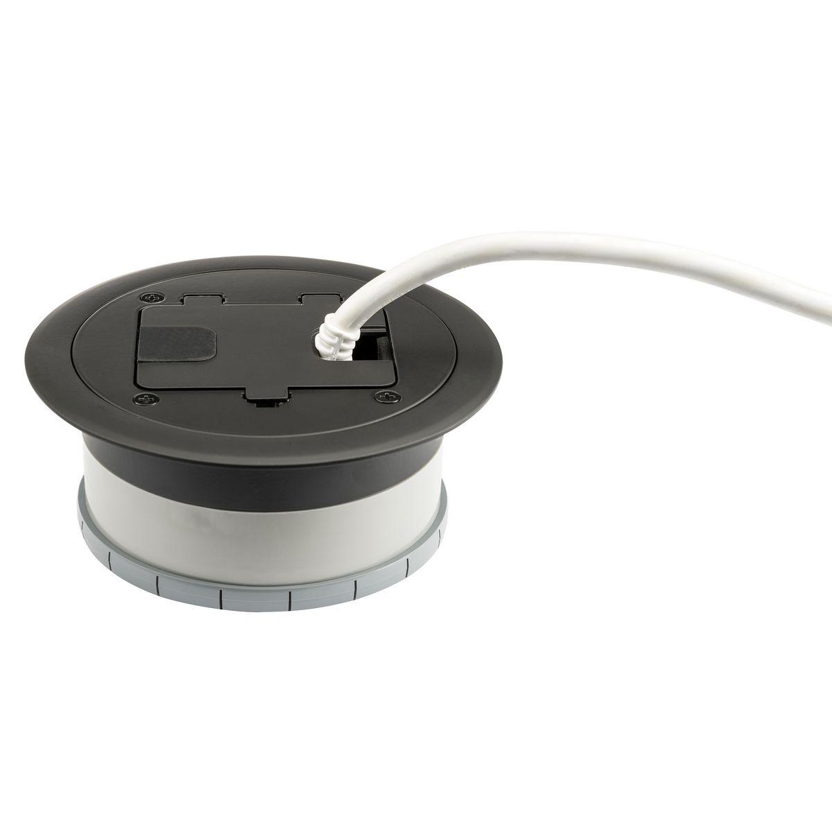 Hubbell Wiring Device-Kellems RF406BLK Floor Box Outlet Assemblies