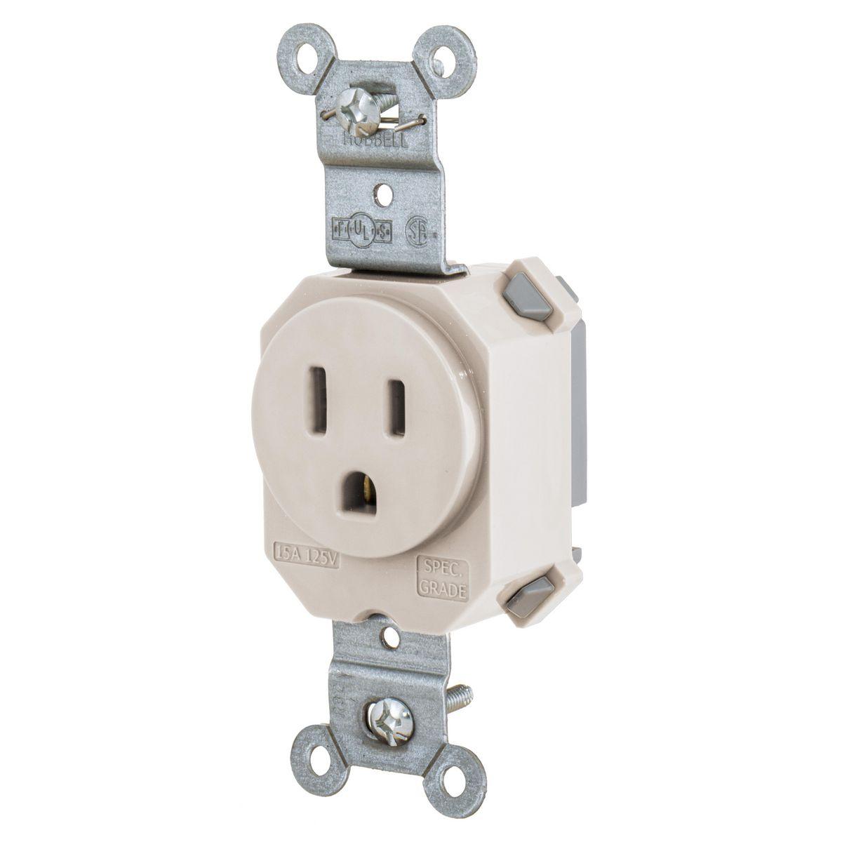 Hubbell Wiring Device-Kellems SNAP5261LA Straight Blade Receptacles
