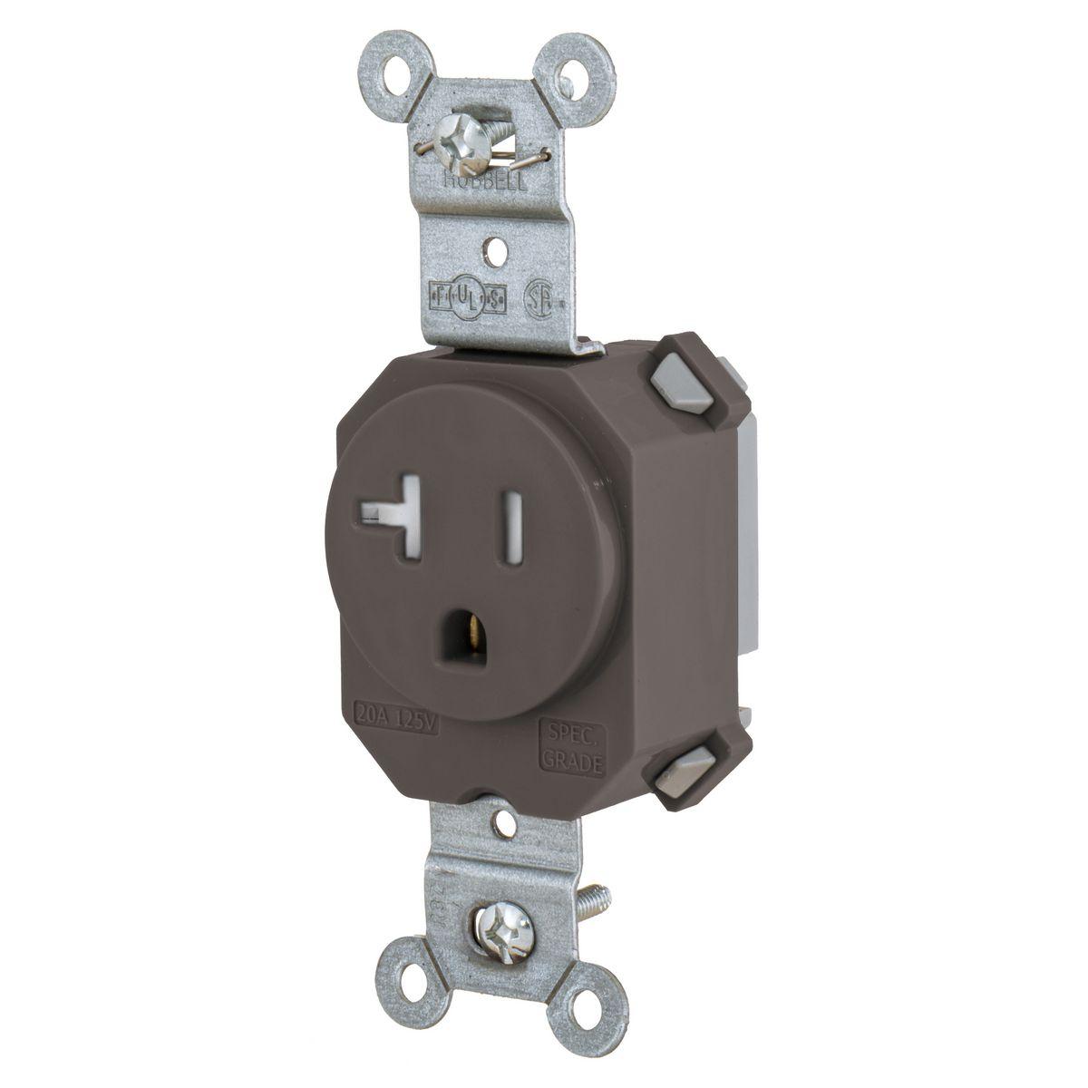 Hubbell Wiring Device-Kellems SNAP5361TR Straight Blade Receptacles