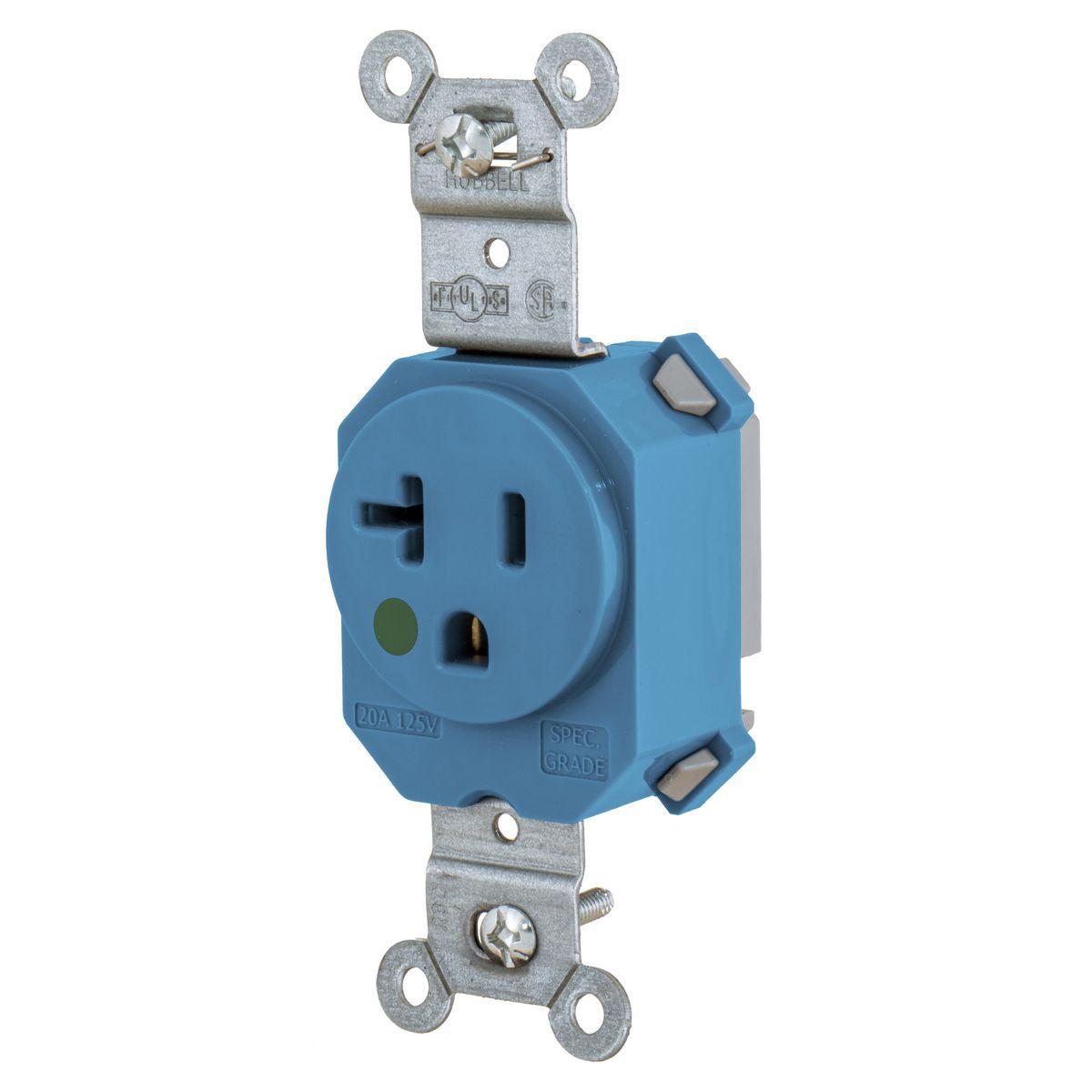 Hubbell Wiring Device-Kellems SNAP8310BL Straight Blade Receptacles