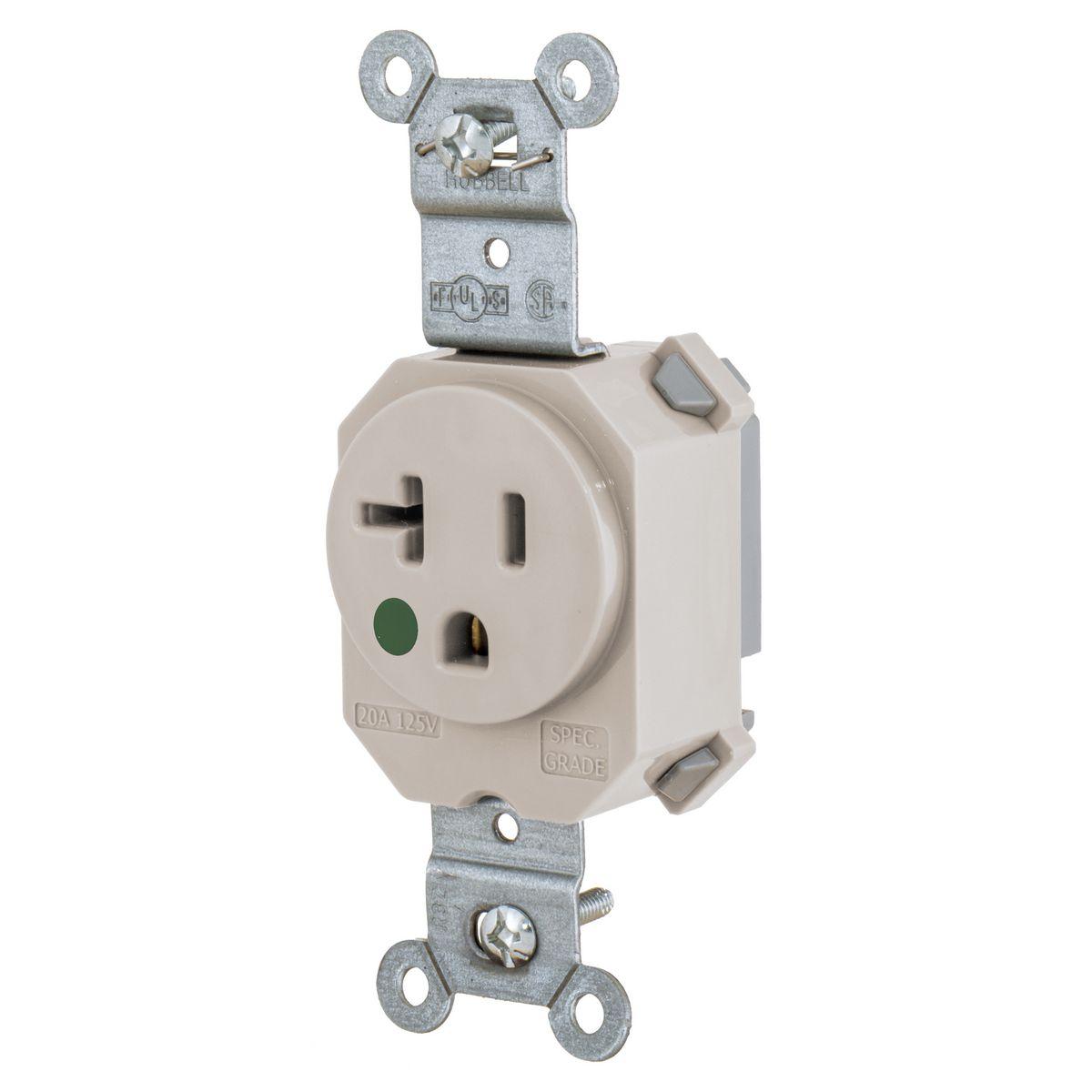 Hubbell Wiring Device-Kellems SNAP8310LA Straight Blade Receptacles
